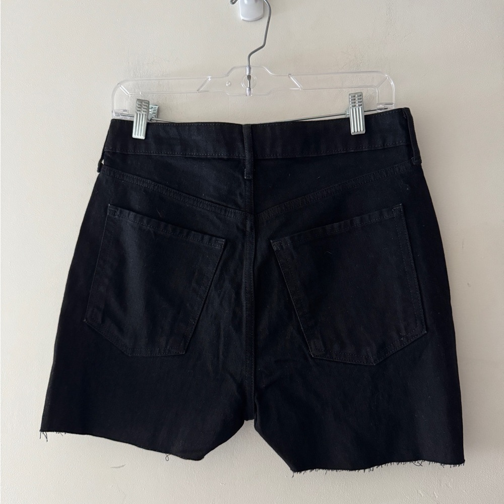 NEW! Old Navy Black DIY Raw Hem High Rise Shorts - Picture 2 of 4